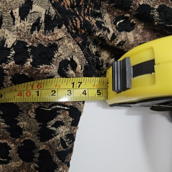 YM Yvonne Marie, Division of Selene, Vintage Brown & Black Animal Print Top - Picture 6 of 6